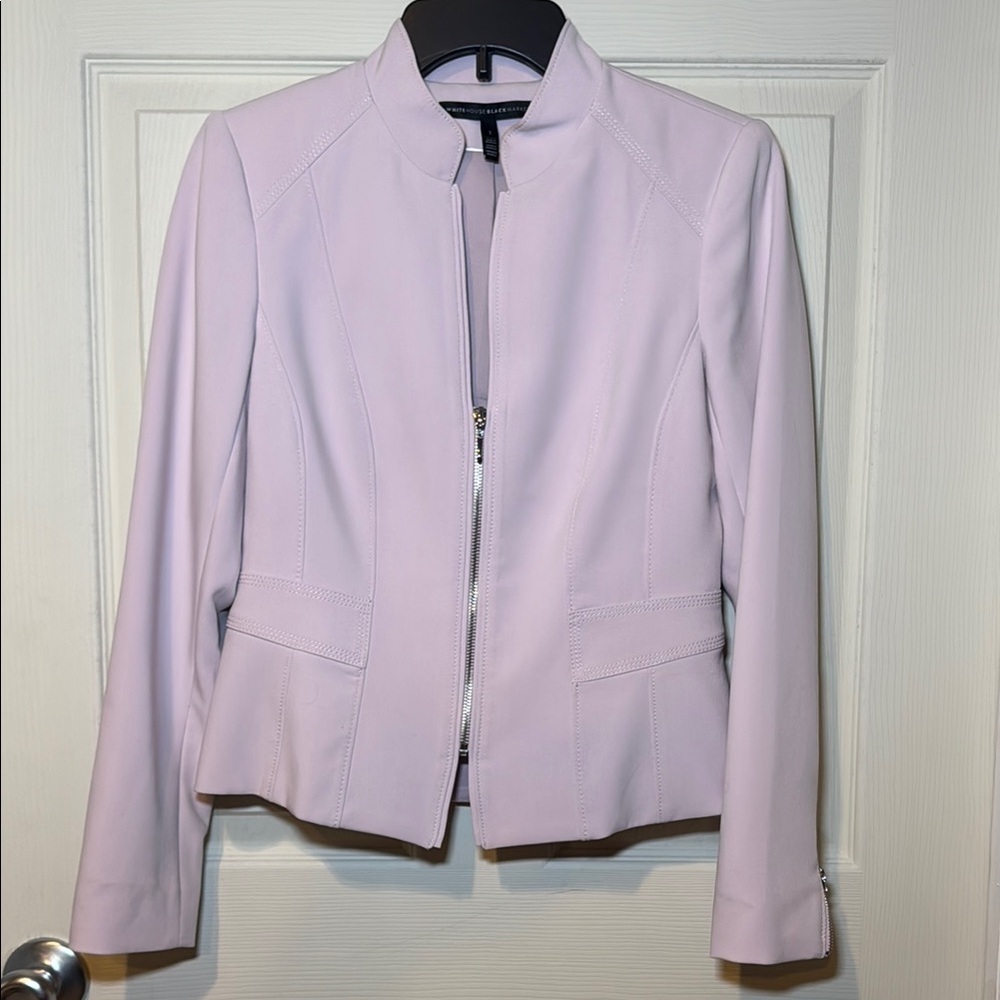 White House Black Market Flirty Blazer with Elle Slim Ankle Stretch Pant Petite - Picture 2 of 16